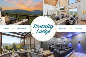 Serenity Lodge BEST Views Hot Tub, Sauna, Fire Pit, Game Room